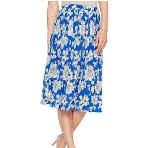 Banana Republic "Print Pleated Cool Combo" Skirt,  Size Petite Small, RN#54023